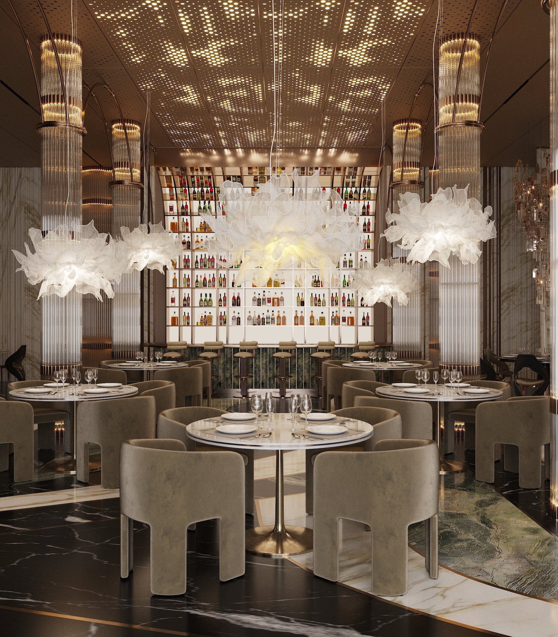 Commercial interior design projects by Aysel Rahimli