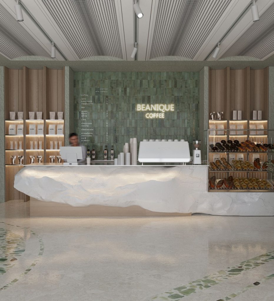 Beanique Coffee interior design project by Aysel Rahimli – photo 2