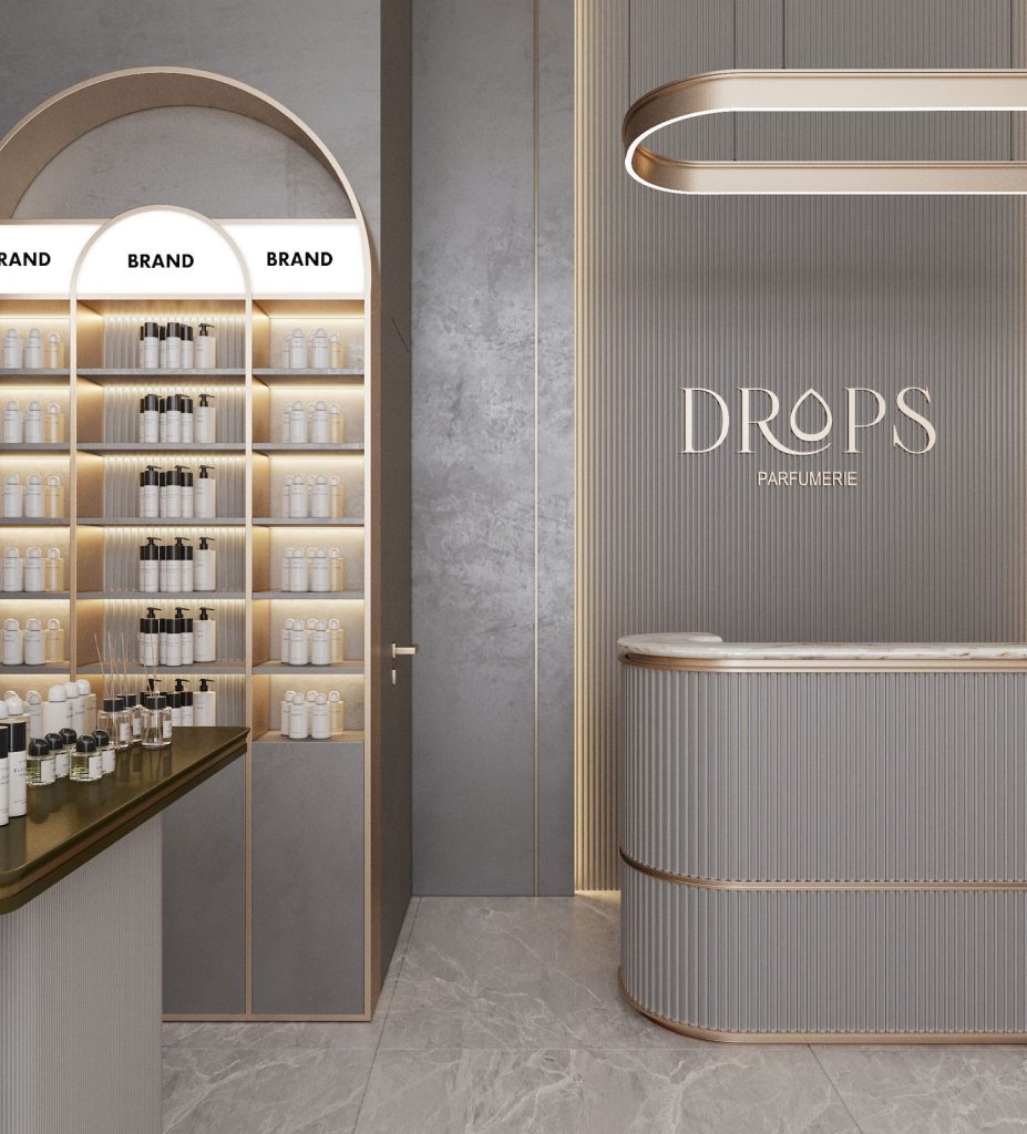 Drops Parfumerie interior design project by Aysel Rahimli – photo 6