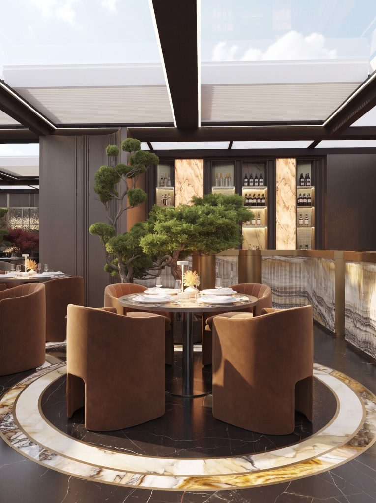Ghalia Lounge Rooftop interior design project by Aysel Rahimli – photo 13