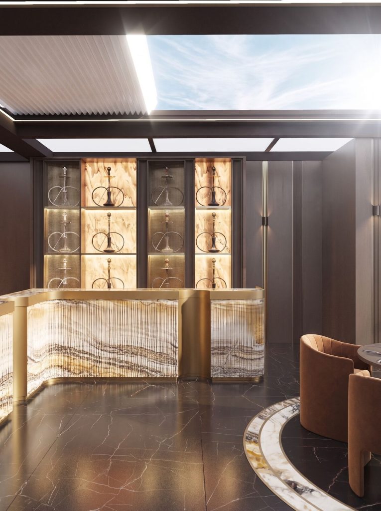 Ghalia Lounge Rooftop interior design project by Aysel Rahimli – photo 14