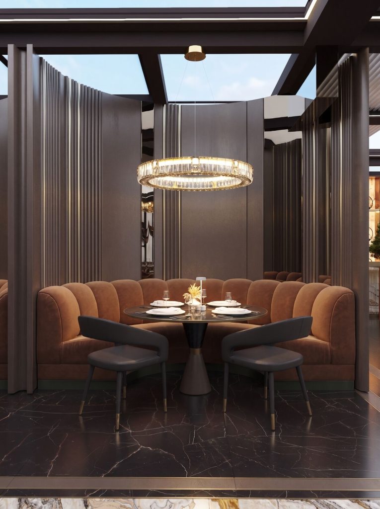Ghalia Lounge Rooftop interior design project by Aysel Rahimli – photo 7