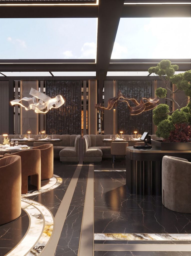 Ghalia Lounge Rooftop interior design project by Aysel Rahimli – photo 8