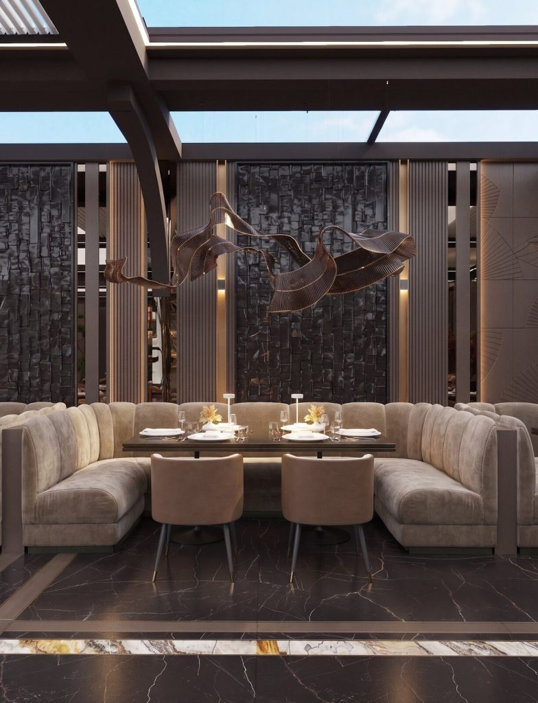 Ghalia Lounge Rooftop interior design project by Aysel Rahimli – photo 10