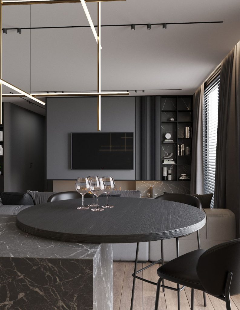 Gray Apartment interior design project by Aysel Rahimli – photo 7