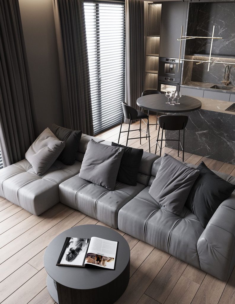 Gray Apartment interior design project by Aysel Rahimli – photo 8