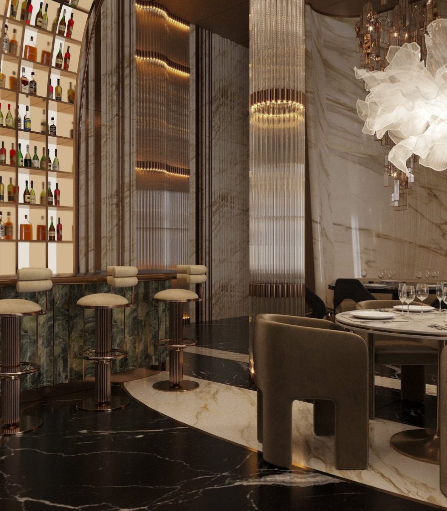 Restaurant interior design project by Aysel Rahimli – photo 4