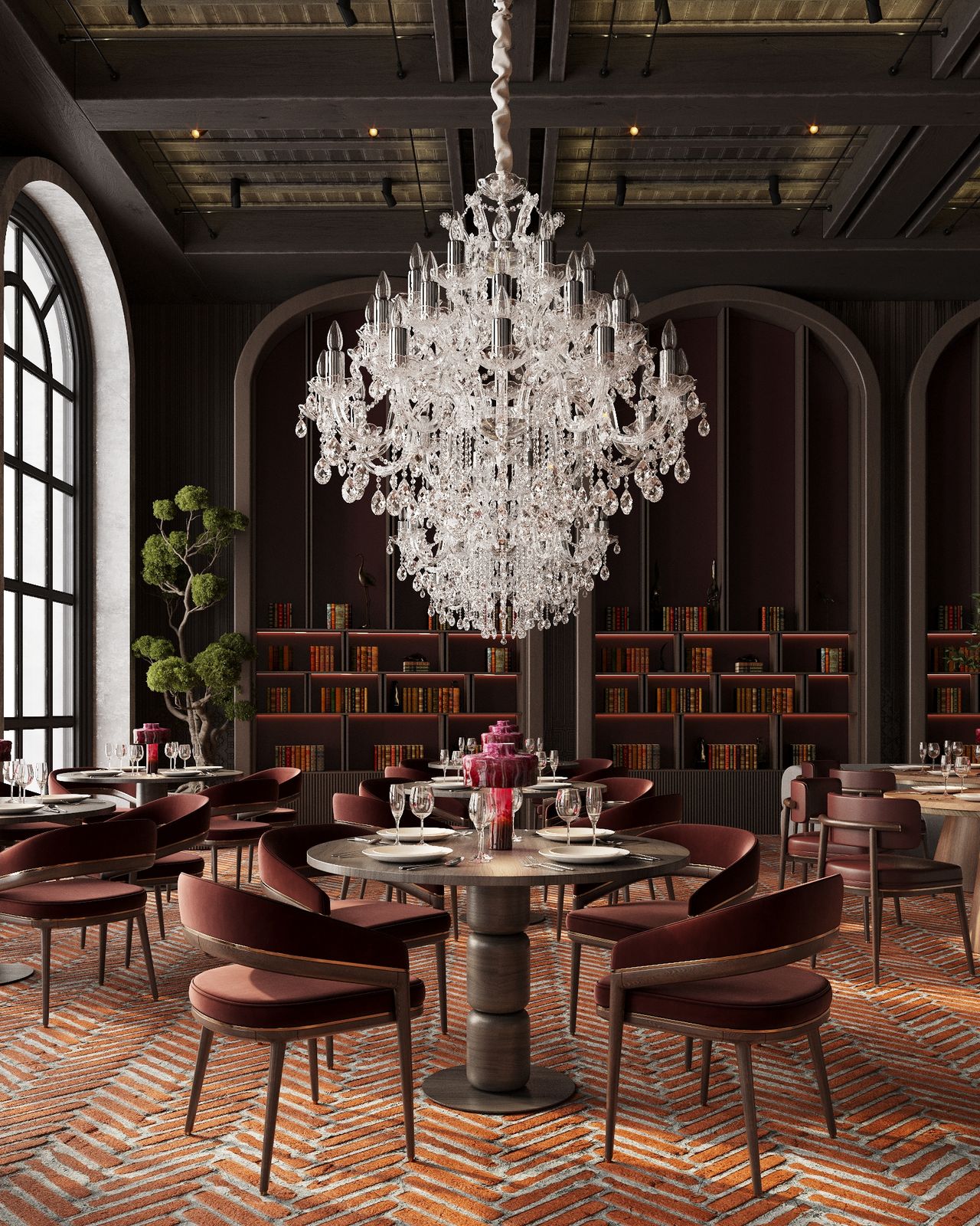 Risou Restaurant interior design project by Aysel Rahimli – photo 1
