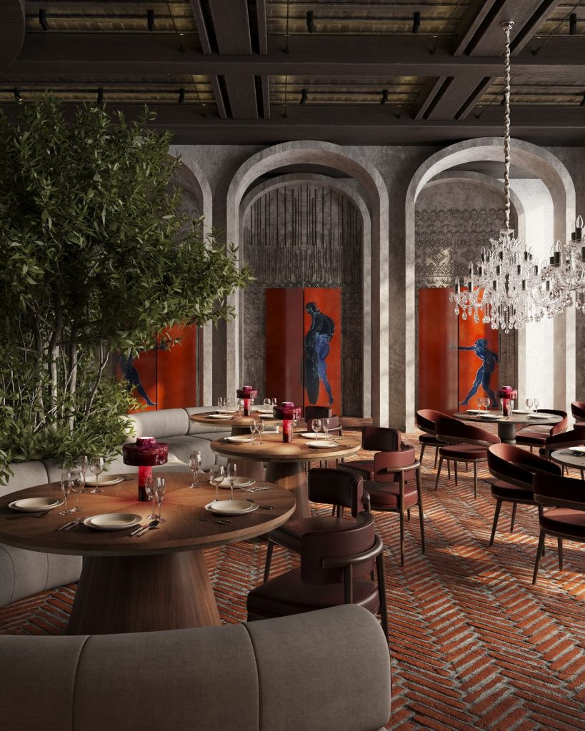 Risou Restaurant interior design project by Aysel Rahimli – photo 3