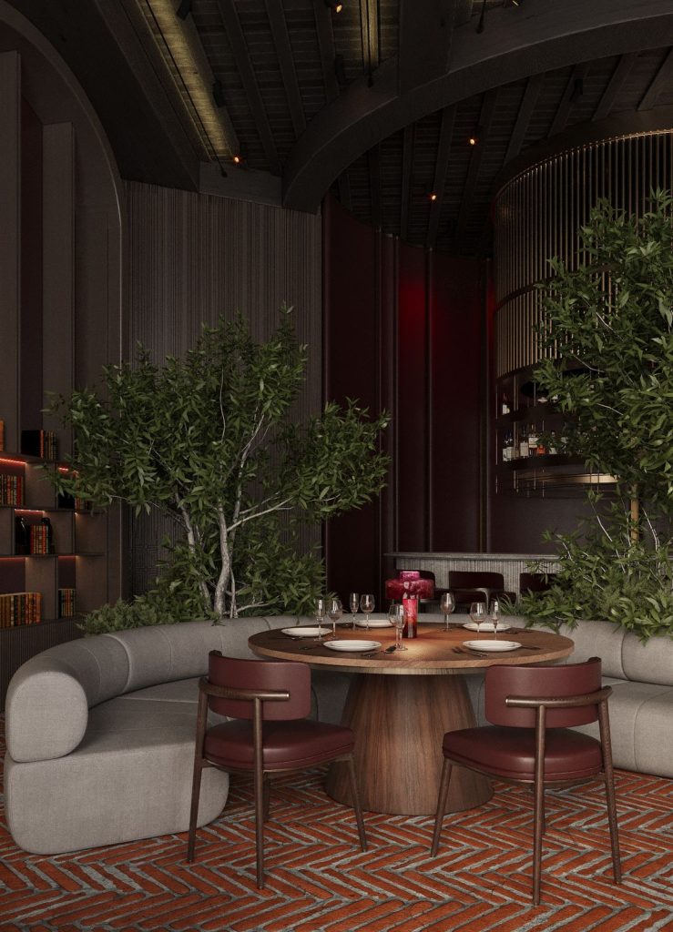 Risou Restaurant interior design project by Aysel Rahimli – photo 9